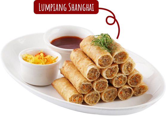 Lumpiang Shanghai in a Plate