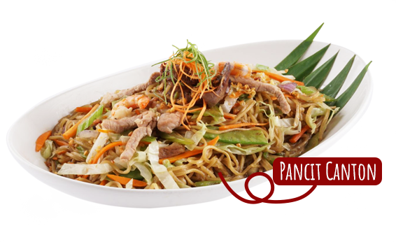 Pancit Canton in a Plate
